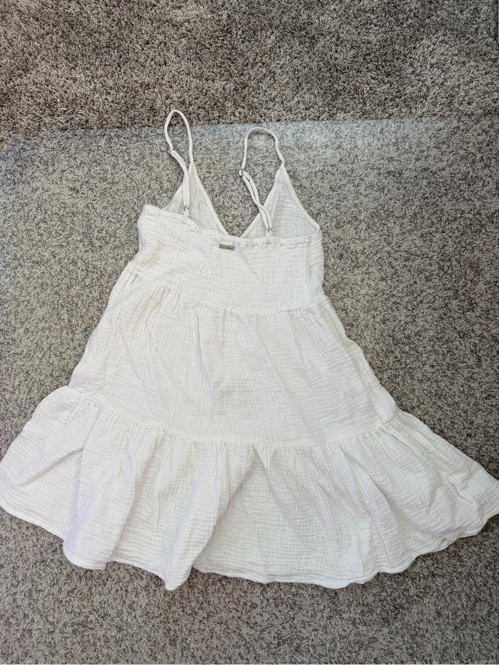 Billabong White Smocked Waist Sundress - Picture 4 of 5